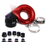 Jdm Universal Aluminum Intake Inlet Velocity Stack + Clamps+Silicone hose TK-BOV1009DDLB-76