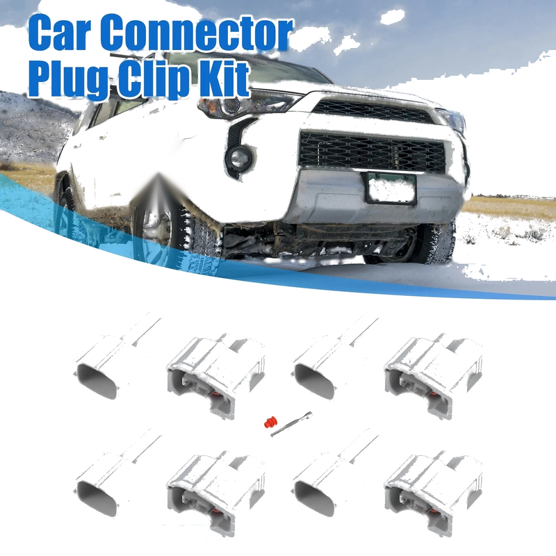 Toyota 4 x 2-Pin Fuel Injector Male and Female Connector