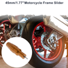 Motorcycle 1.11" Aluminum Alloy Motorcycle Slider Frame 1 Set Orange