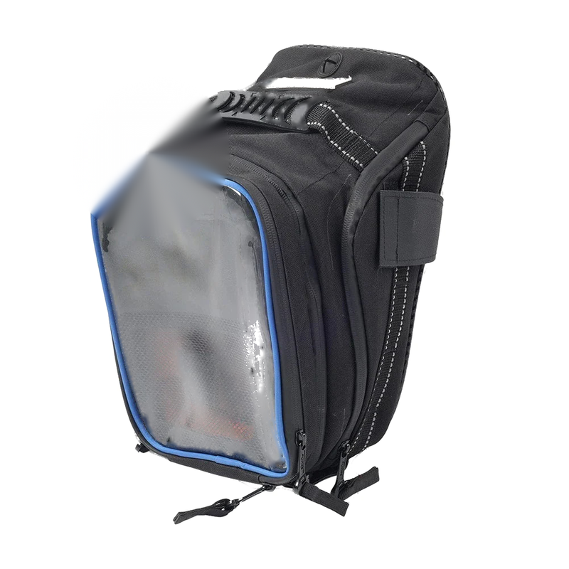 Harley & Honda - Black / Blue Universal Tank Bag with Strap