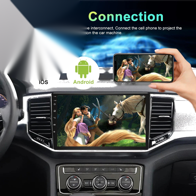 Ford Fiesta 9" Wireless CarPlay Android Auto Head Unit (2006-2008)