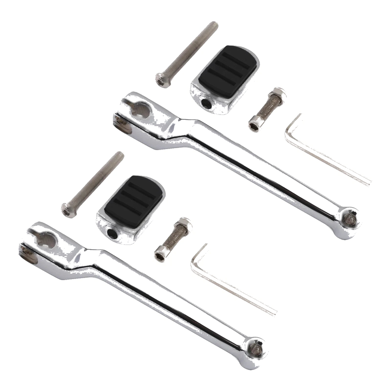 Harley Road Glide Chrome Front Rear Heel Shifter Lever Pegs (1988-2023)