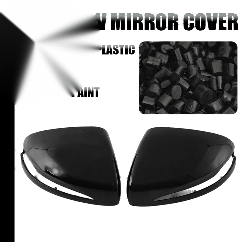 Mercedes-Benz X167 W167 W464 Glossy Black Side Mirror Covers (2019-2023)