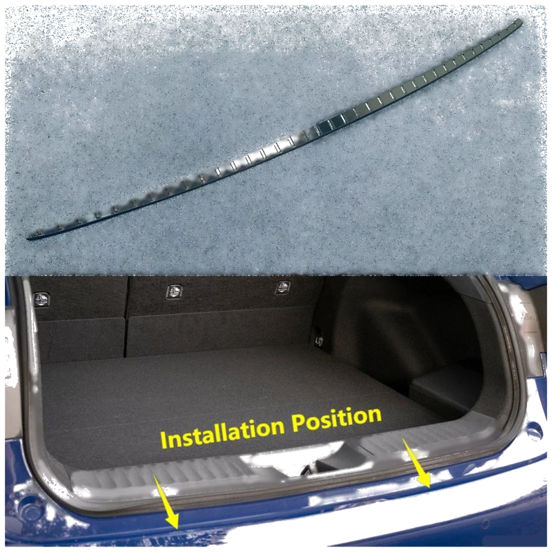 Toyota Prius Black Titanium Rear Outer Guard Bumper Cover Trim (2023-2024)