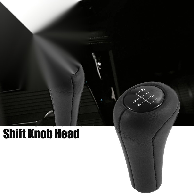 BMW Faux Leather Black 5 Speed Manual Gear Shift Knob Transmission