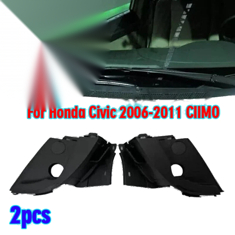 Honda Civic 1 Pair Windshield Wiper Arm Cowl Vent Trim Cover (2006–2011)