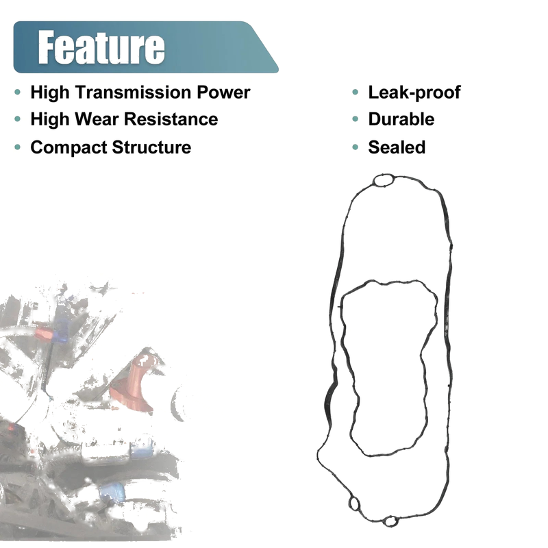 Chevrolet Malibu Set Valve Cover Gasket Rubber Black (2016-2022)