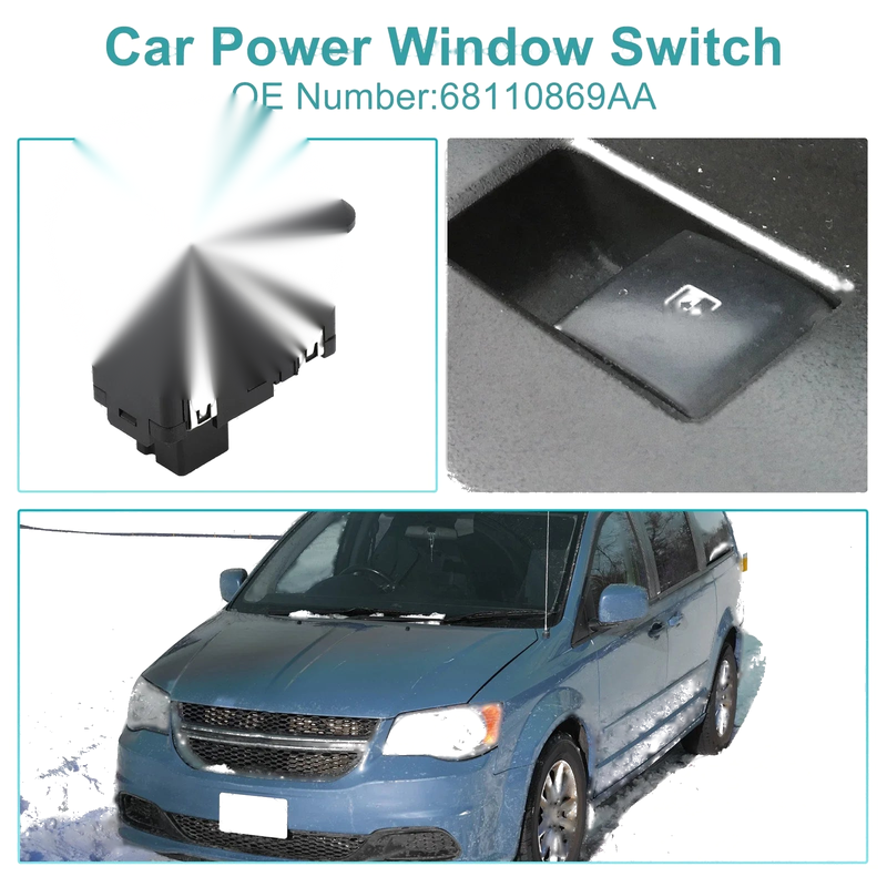 Chrysler Town & Country, Dodge Rear Power Window Switch (2008-2016)