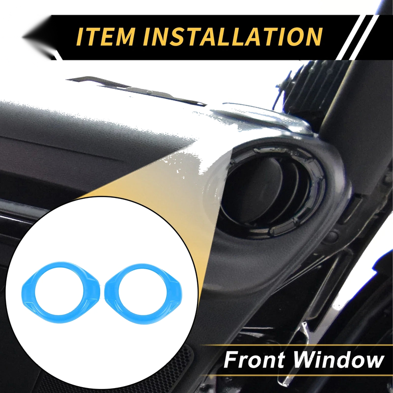 Jeep Wrangler JK JKU 2 Door A Pillar Speaker Ring Cover Trim (2007-2018)