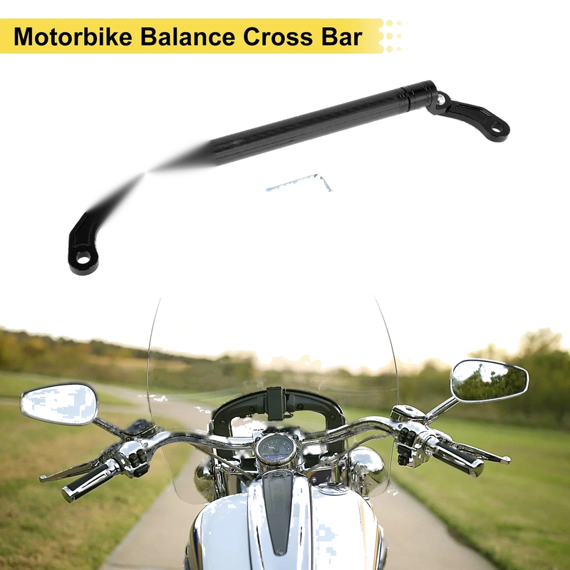 Handlebars Motorcycle Balance Cross Bar 10mm 0.39" Hole Black