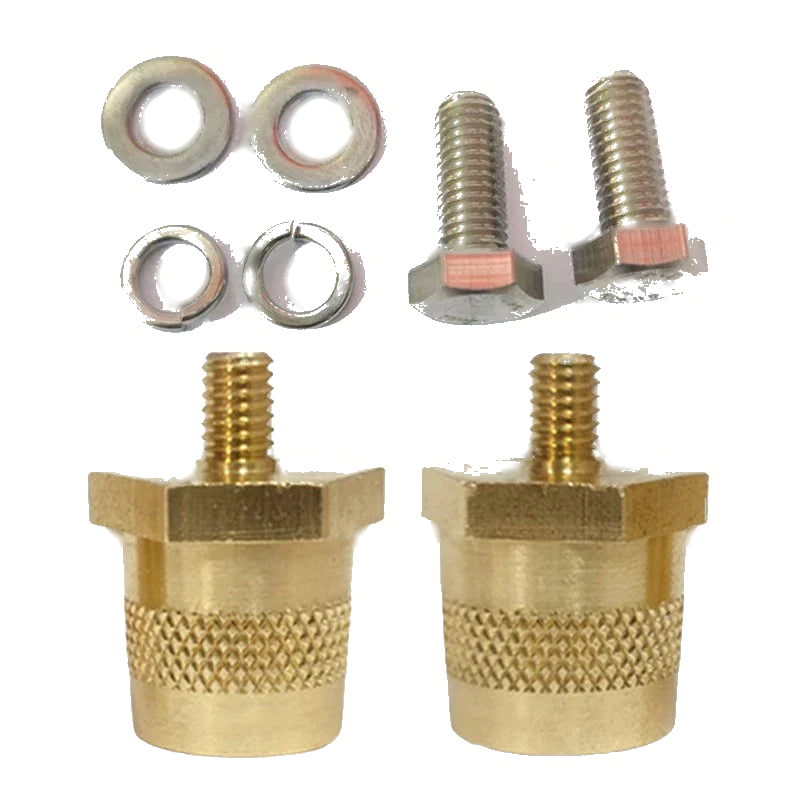 Universal Fit Brass M8 Battery Terminal Connector with Screws