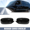 Chrysler 200 / 300 & Dodge Charger Glossy Black Side Mirror Cover (2011-2021)