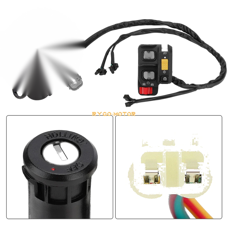 Honda Rancher TRX420 Handlebar Key Starter Relay Switch (2007–2013)