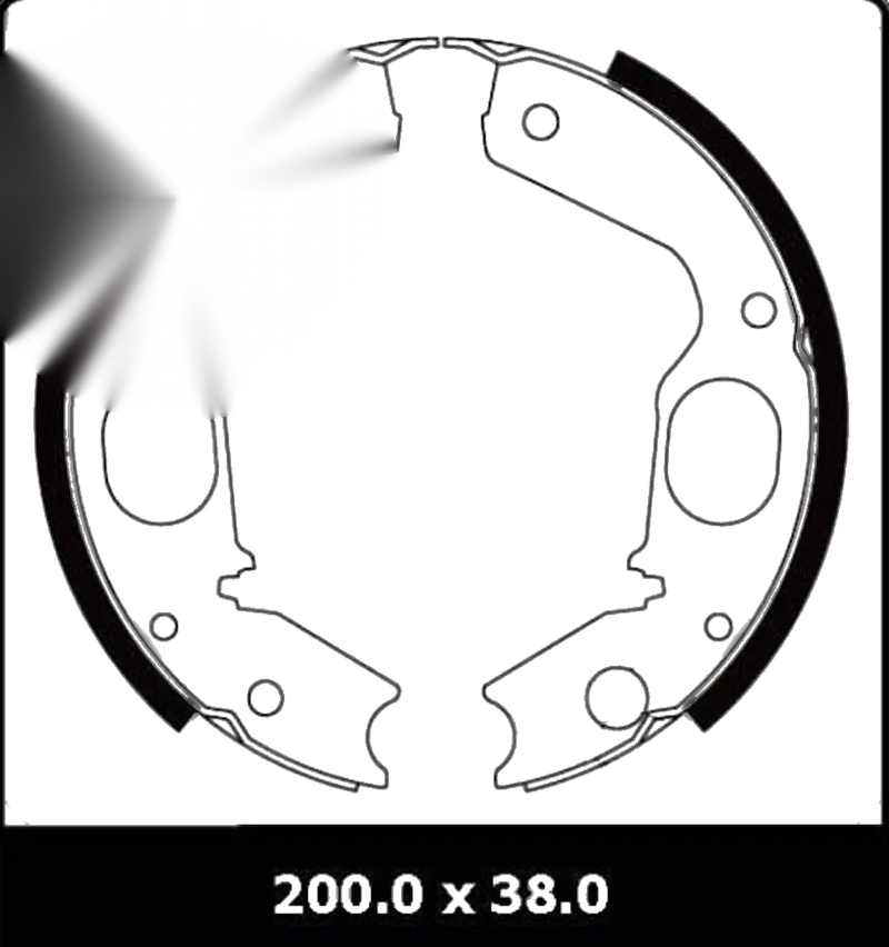 Mitsubishi Challenger Overhaul Kit Rear Park/Handbrake Shoe