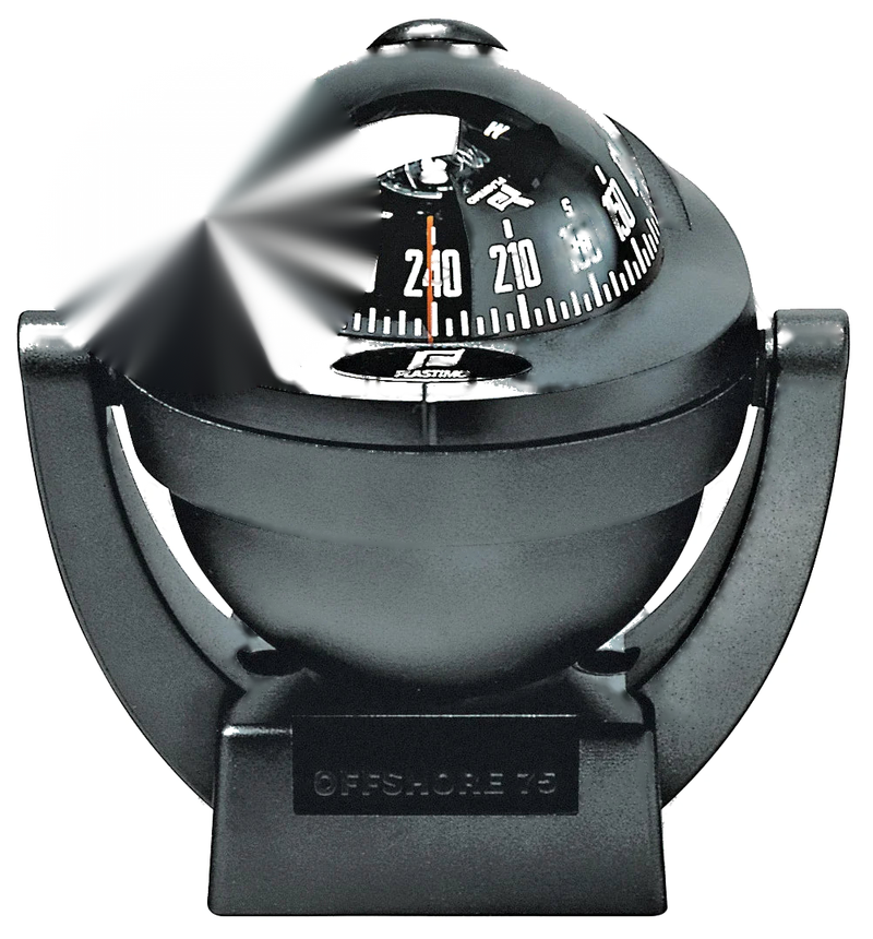Boat Compass Plastimo Offshore 75 Black Bracket Mount