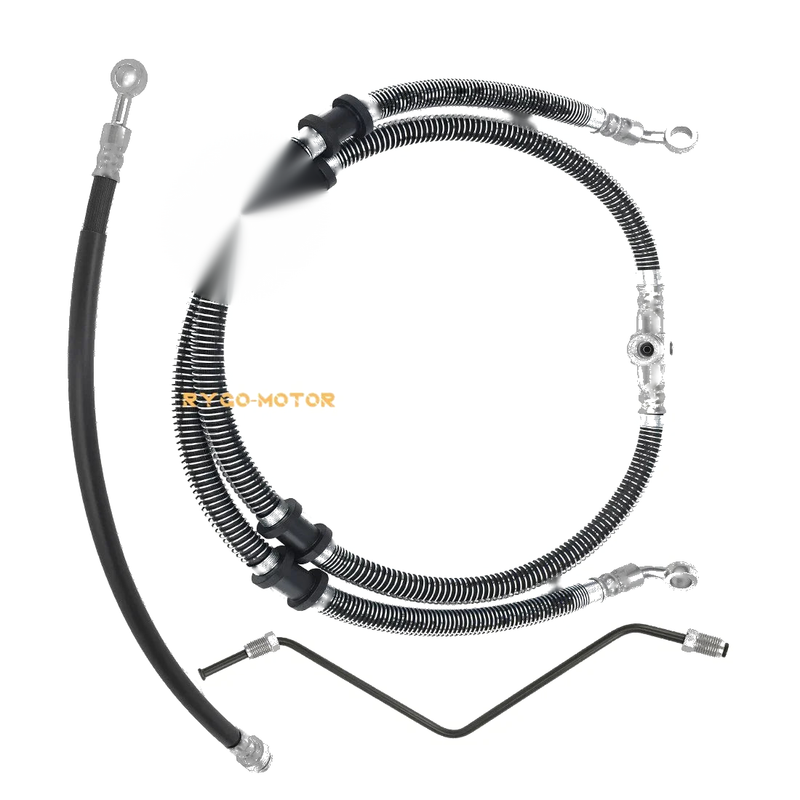 Yamaha Kodiak 450 4x4 YFM450FA Brake Hose Line and Pipe Kit (2003–2006)