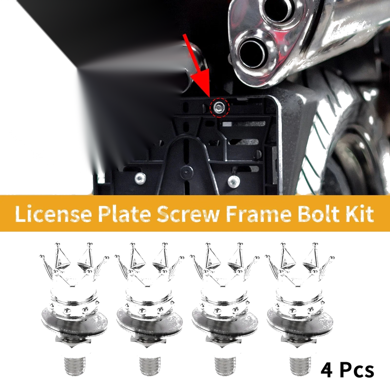 Universal Motorcycle M6 / 35mm / License Plate Screws Cover 4Pcs