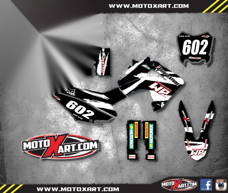Honda CRF 125 (2013-2016) SAFA Style Decals Full Custom Graphic Kit