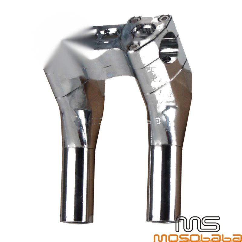 Harley Dyna Low Rider 1" Chrome Motorcycle Handlebar Risers (2006-2017)