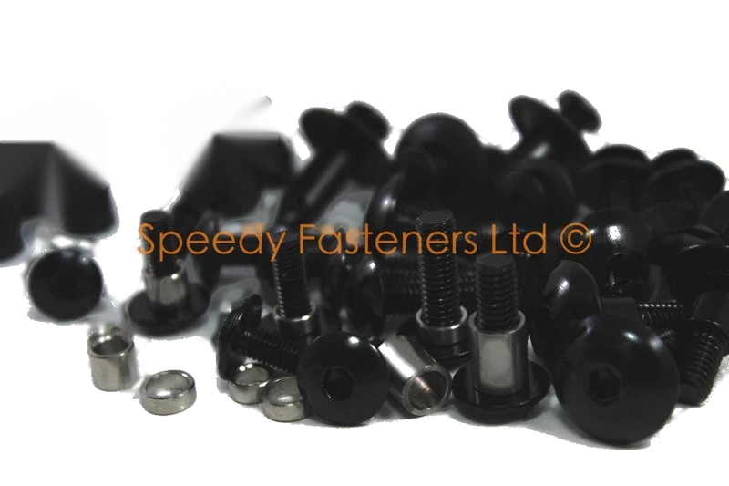 Honda VFR 800 Bolts & Fixings Black Aluminium (2002–2013)