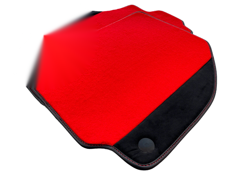 Ferrari F8 Spider (2019-2023) with Alcantara - AutoWin Red Floor Mats