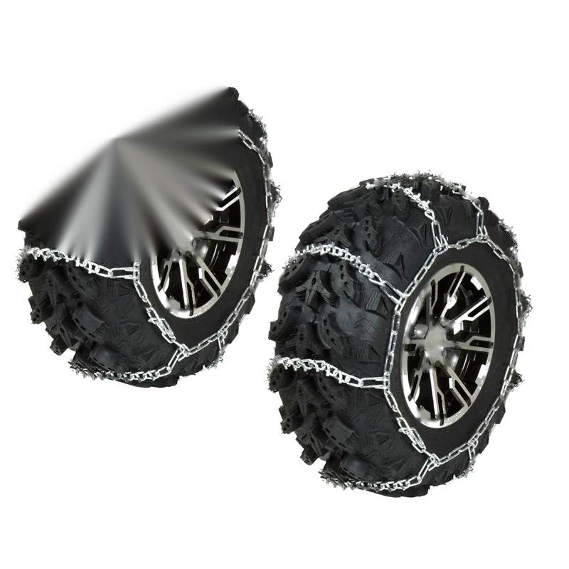 Pair FRONT Tire Chains Honda Rubicon 500 4x4 TRX500FA TRX500FGA (2001–2009)