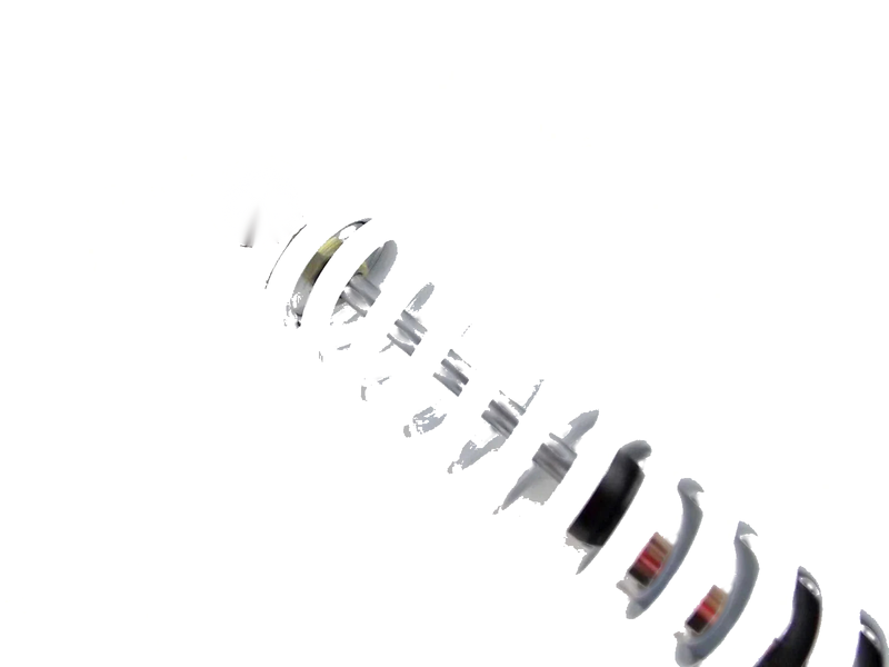 Suzuki DR500S 400mm White/Chrome Rear Shock Absorbers