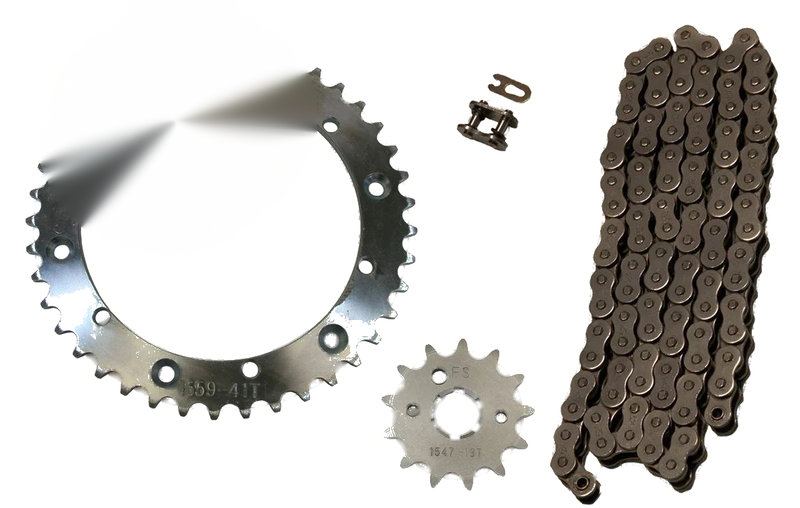 Yamaha Banshee Natural 520x104 Drive Chain, 13/41 Sprockets (1989-2006)