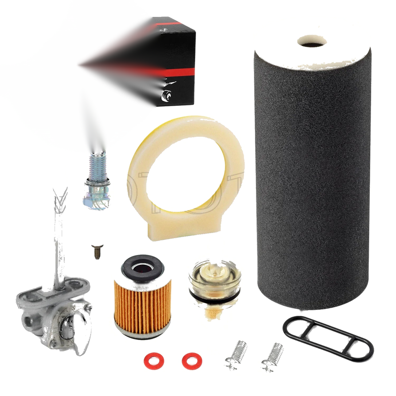 Yamaha Raptor 350 Air Filter Foam & Fuel Valve Petcock Filter (2005–2013)