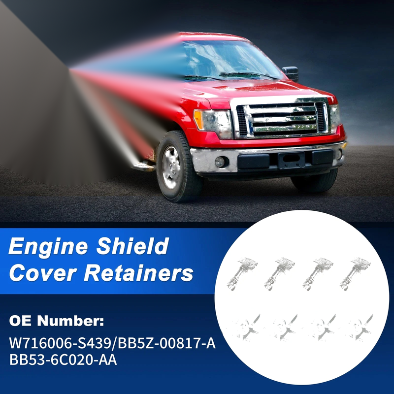 Ford Lincoln Shield Thumb Pins Engine Cover Retainers (W716006-S439)