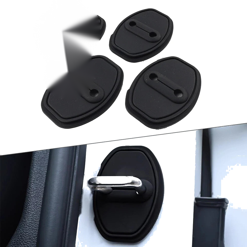 Audi TT S3 A3 A4 VW Golf Passat Tiguan Black Door Lock Cover (2006-2023)