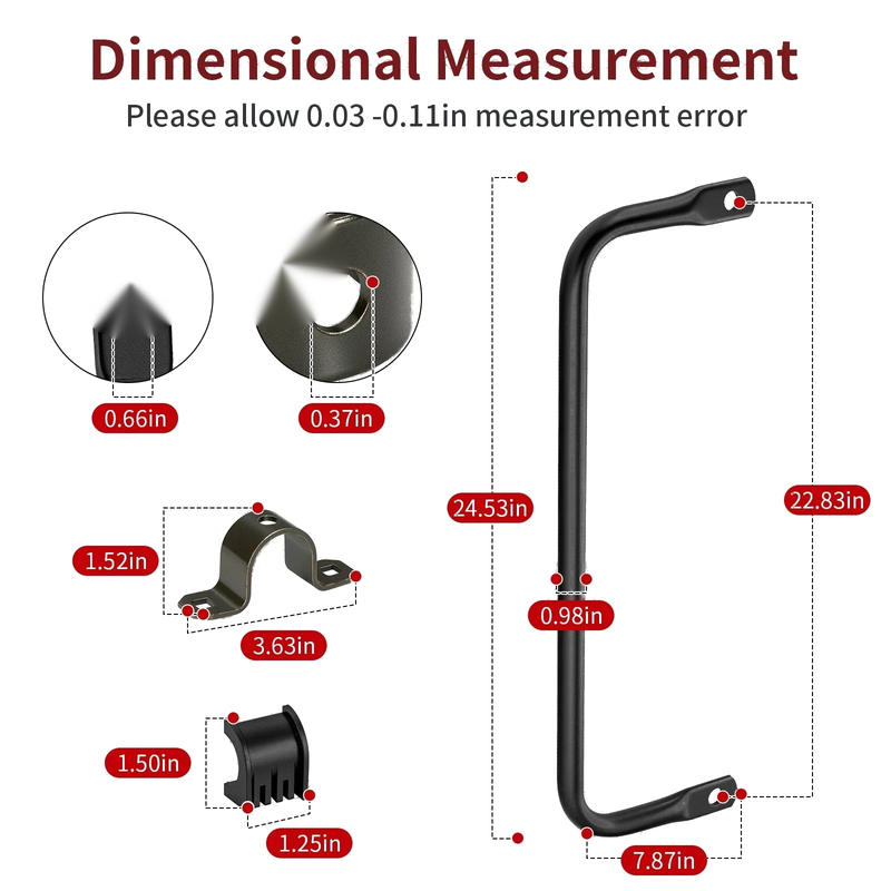 Polaris Sportsman Rear Stabilizer Bar w/ Bushing Bracket (2011–2012)