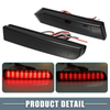 Mitsubishi Lancer Smoked Rear Bumper Reflector Brake Lights (2008-2017)