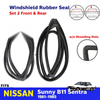 Weatherstrip Rubber F+R w/o Moulding Fits Nissan Sentra Sunny B11 1981-85 D07