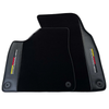 Audi A7 C8 (2018-2023) with Carbon - 2 x Mats Black Floor Mats