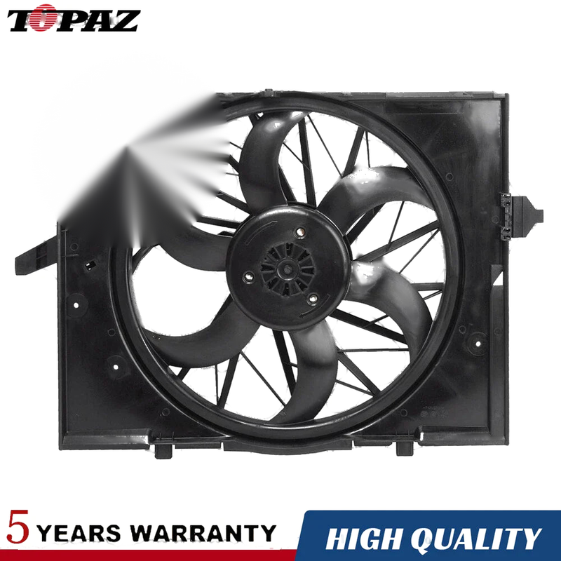 BMW E60 E61 523i 525i 530i Radiator Cooling Fan Assembly (2005-2010)