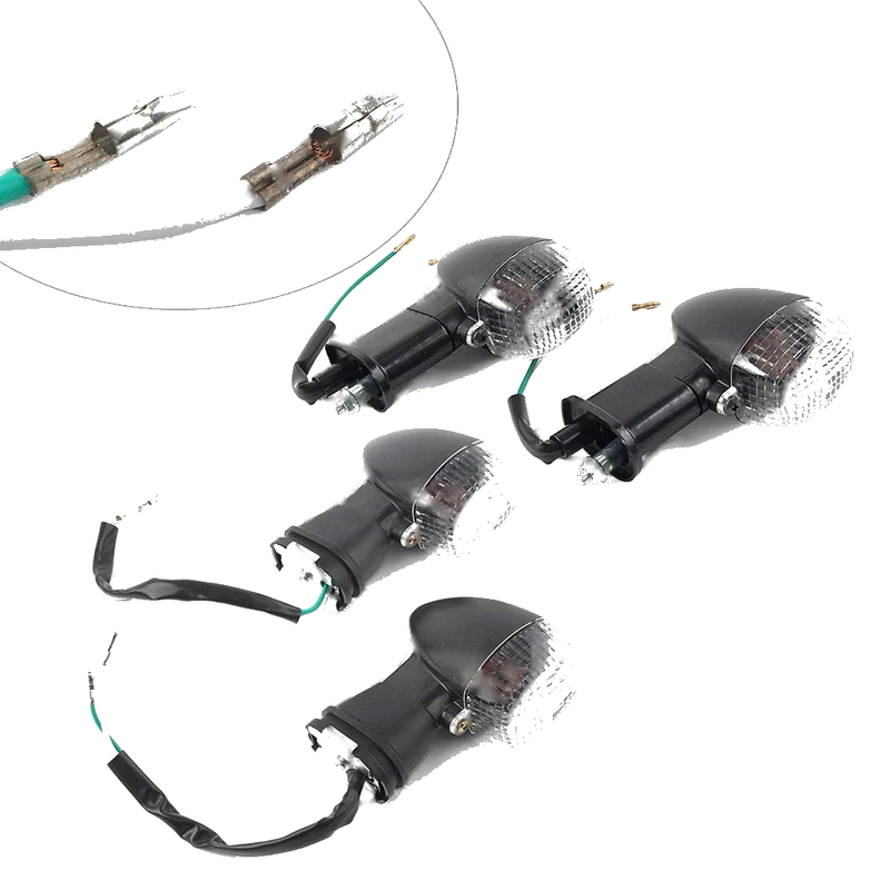 Kawasaki Ninja ZX12R ZX9R ZX7R Clear Front Rear Turn Signal Lights (2000-2006)