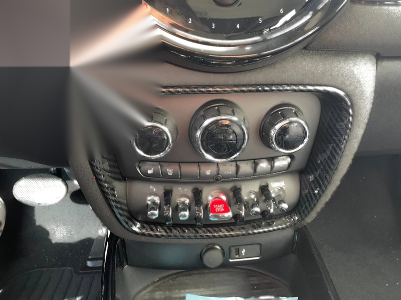 Mini Clubman F54 2016-2022 Carbon Fiber Front Air Switch Button Cover Trim
