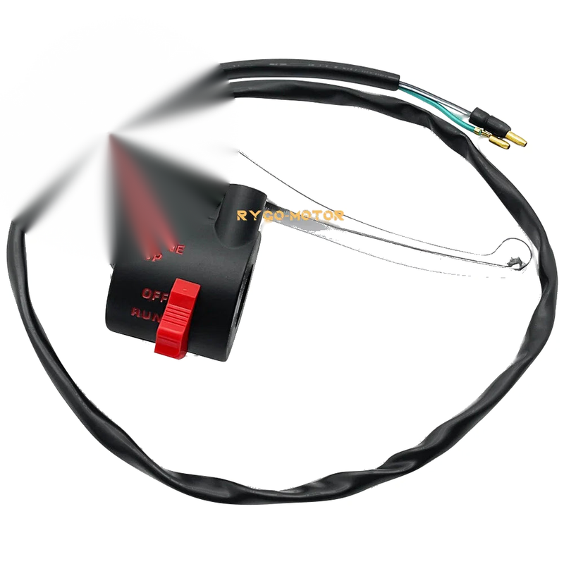 Honda XR50 XR50R Right Start Stop Kill Switch & Brake Lever (2000–2003)