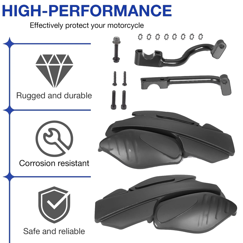 Polaris Sportsman XP 1000 Left & Right Black Hand Guard w/ Bracket (2015-2024)