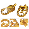 Harley Sportster Softail Gold CNC Wide MX Style Foot Pegs (2004-2023)