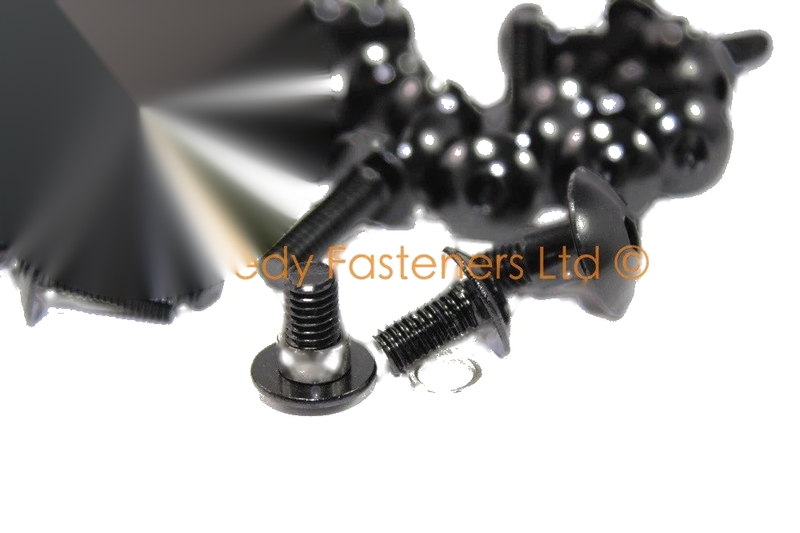 Suzuki GSX-R 600 Aluminum Black / Fairing & Windshield Screws (2008–2010)