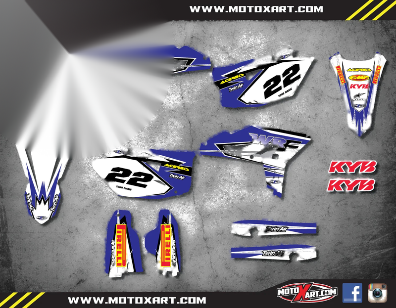 Yamaha WRF 450 (2012-2015) - SHOCKWAVE Custom Graphic Stickers