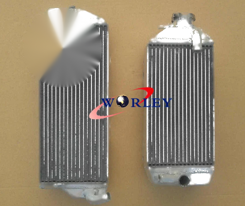 Suzuki RMZ250 Aluminum Radiator + Red Hose (2007-2009)