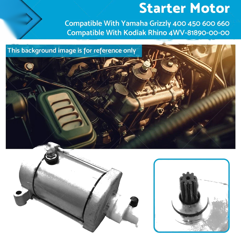 Yamaha Grizzly 400 450 600 660 Rhino Starter Motor (2000-2014)