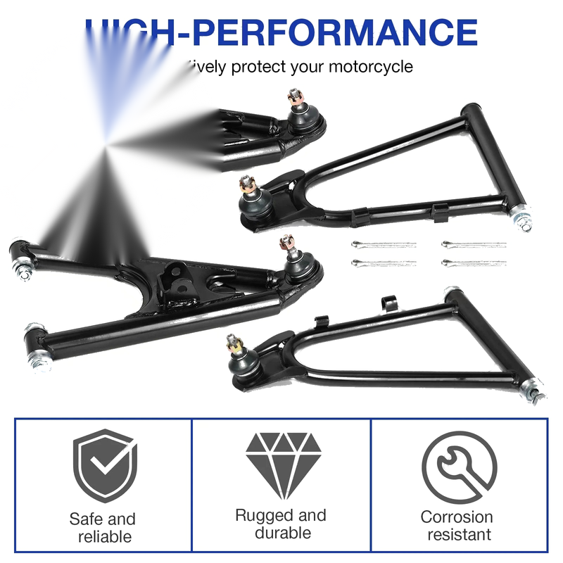 Yamaha Banshee 350 Front Upper and Lower Control A-Arms Set (1987–2006)