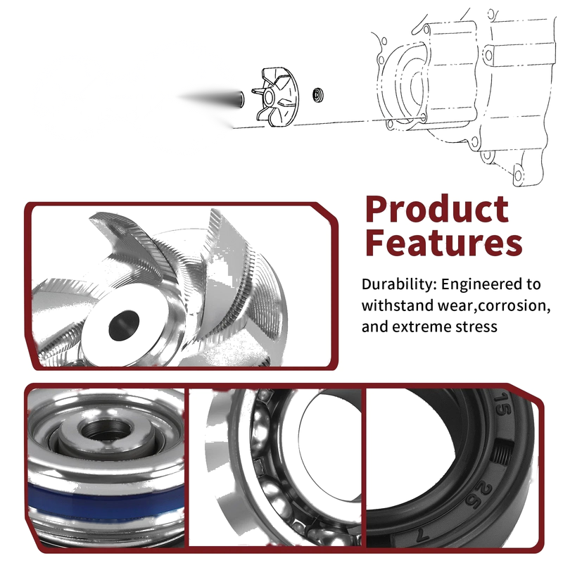 Polaris Scrambler 500 Water Pump Impeller & Seal Gasket Kit (1997–2012)