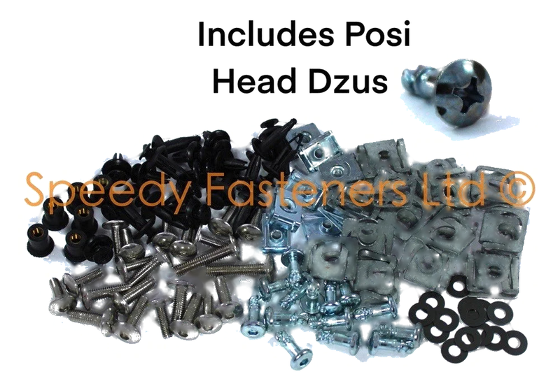 Yamaha R1 Fairing Bolts Screw Clip Stainless Pozi Dzus (2015–2019)