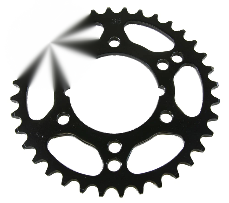 Polaris Scrambler 500 4x4 36-Tooth Rear Steel Sprocket (1998–2012)