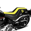 Harley Street Bob Driver & Passenger Black+Yellow Rider Seat (2018 - 2025)